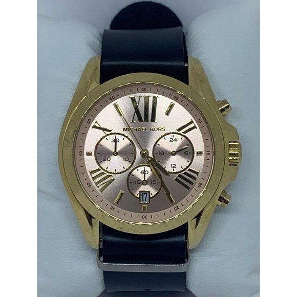 Michael Kors MK6359 Women's Leather Analog Pink Di - Picture 1 of 11